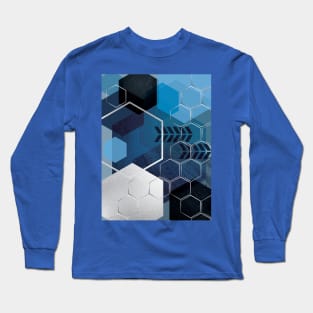 Blue GeoLuxe No. 3 Long Sleeve T-Shirt